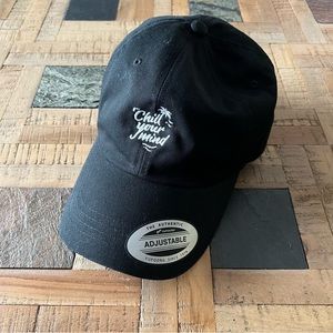 (UNISEX) Yupoong Baseball Cap Black Bronze Metal Clasp Adjustable The Authentic